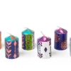 Thumbprint Artifacts Sari Painted Candles