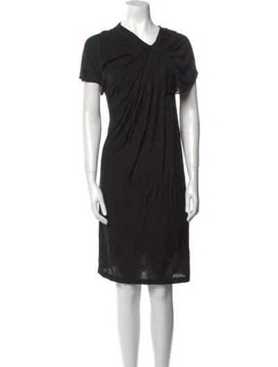 Pre-owned Thurley Vintage Knee-length Dress In Black