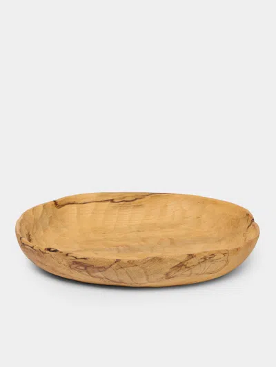 Thursday Furniture Hand-carved Hackberry Bowl In Brown
