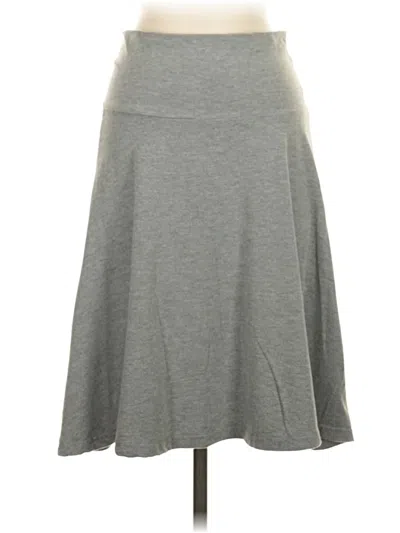 Pre-owned Thyme And Honey Casual Skirt In Gray