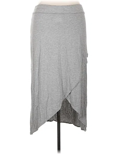 Pre-owned Thyme And Honey Casual Skirt In Gray