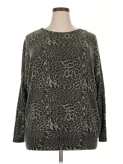 Pre-owned Thyme And Honey Long Sleeve T-shirt In Brown