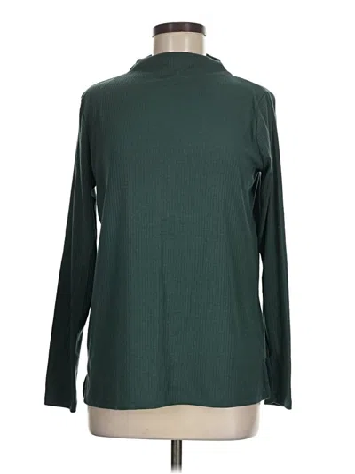 Pre-owned Thyme And Honey Long Sleeve Turtleneck In Green