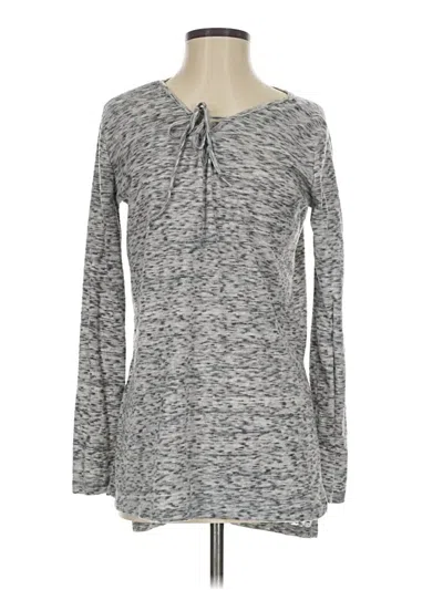 Pre-owned Thyme And Honey Pullover Sweater In Gray