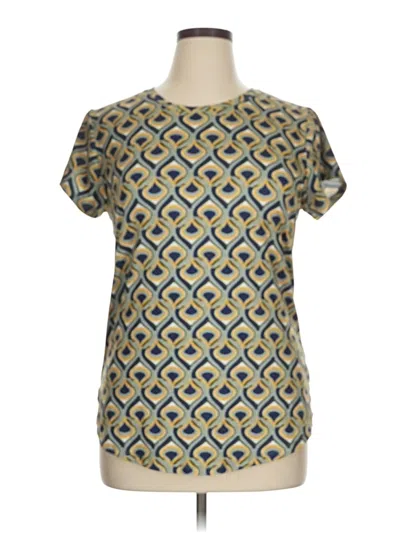 Pre-owned Thyme And Honey Short Sleeve T-shirt In Gold