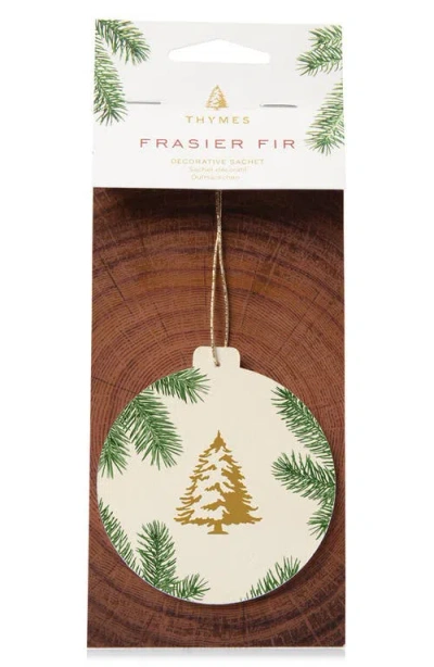 Thymes Frasier Fir Decorative Sachet In Green