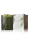 Thymes Frasier Fir Green Glass Jar Candle In Green