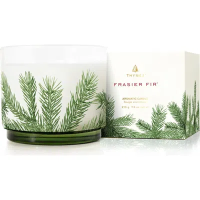Thymes Frasier Fir Small Pine Needle Luminary Candle In Green