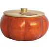 Thymes Pumpkin Laurel Large Candle In Red