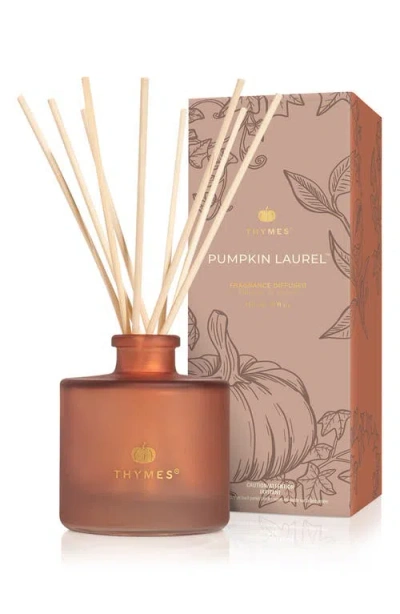 Thymes Pumpkin Laurel Petite Reed Diffuser In Brown