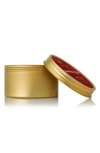 Thymes Simmered Cider Travel Tin Candle In Gold