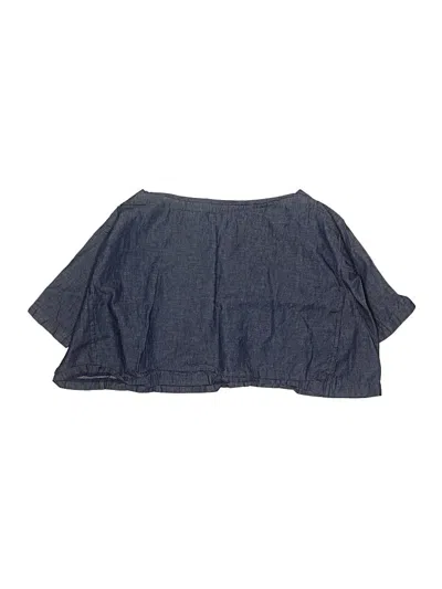 Pre-owned Tia Cibani Kids' 3/4 Sleeve Blouse In Blue