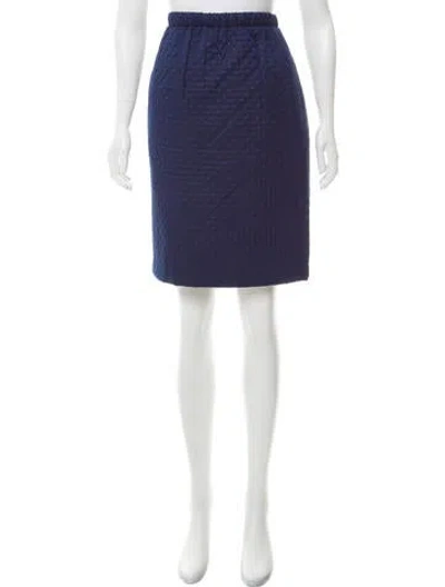 Pre-owned Tia Cibani Knee-length Pencil Skirt W/ Tags In Blue