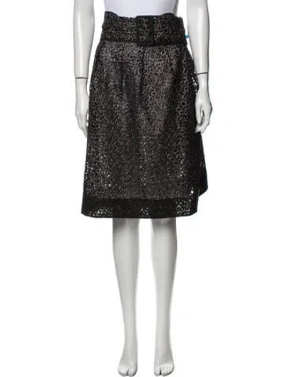 Pre-owned Tia Cibani Patterned Knee-length Skirt In Multi