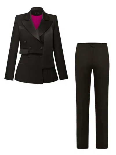 Tia Dorraine Black Très Chic Pant Suit
