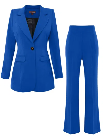 Tia Dorraine Blue Royal Azure Classic Timeless Suit