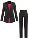 Tia Dorraine Fantasy Tailored Suit - Black In Black