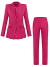 Tia Dorraine Pink / Purple Illusion Classic Tailored Suit - Hot Pink In Pink/purple
