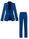 Tia Dorraine Vision Tailored Blazer & Trousers Suit - Azure Blue In Blue