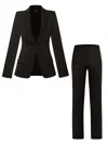 Tia Dorraine Vision Tailored Blazer & Trousers Suit - Black In Black