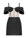Tia Dorraine Women's Belle Of The Ball Crystal-embellished Mini Dress Black In Black