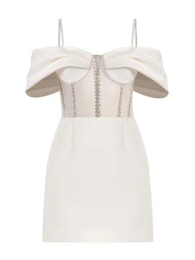 Tia Dorraine Women's Belle Of The Ball Crystal-embellished Mini Dress - White