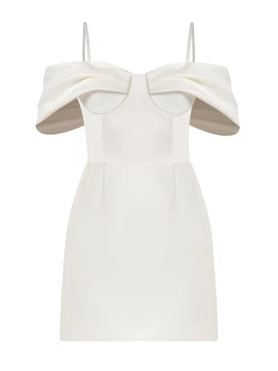 Tia Dorraine Women's Belle Of The Ball Mini Dress, Pearl White