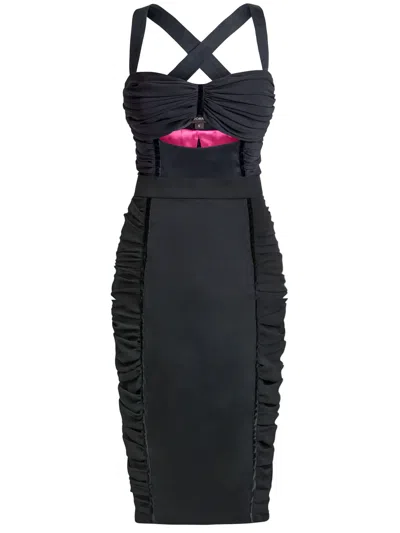 Tia Dorraine Women's Centre Stage Black Bodycon Midi Dress