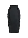 Tia Dorraine Women's Centre Stage Black Bodycon Midi Skirt In Black