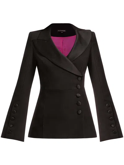 Tia Dorraine Women's Chic Impressions Asymmetric Blazer Black
