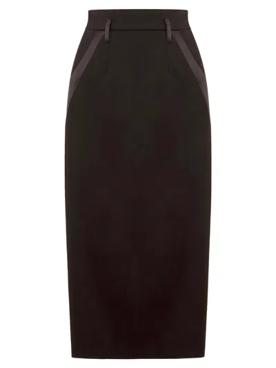 Tia Dorraine Women's Chic Impressions Pencil Midi Skirt - Black