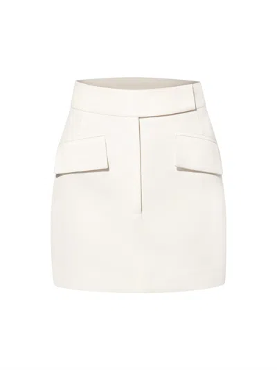 Tia Dorraine Women's Classic Chic Mini Skirt - Pearl White
