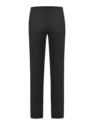 Tia Dorraine Women's Classic Straight-leg Slim Trousers Black