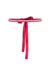 Tia Dorraine Women's Crystal-embellished Belt - Fierce Red In Red