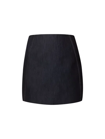 Tia Dorraine Women's Denim Mini Skirt - Dark Blue