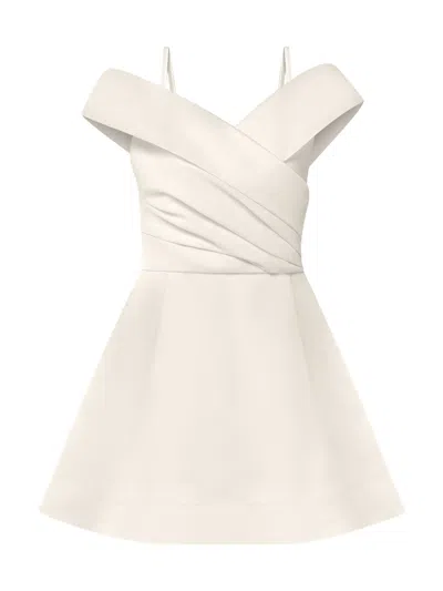 Tia Dorraine Women's Easy To Love Flared Mini Dress - Pearl White