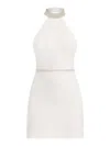 Tia Dorraine Women's Fall In Love Crystal-embellished Mini Dress - Pearl White In White