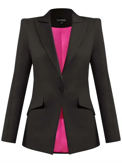 Tia Dorraine Women's Fantasy Tailored Blazer Black
