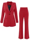 Tia Dorraine Fierce Red Classic Timeless Power Suit In Red