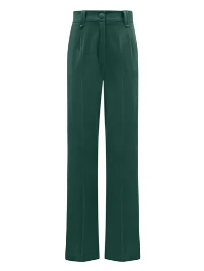 Tia Dorraine Women's Green Emerald Dream High - Waist Straight-leg Trousers