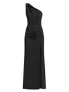 Tia Dorraine Women's Harmony Asymmetric Long Dress, Black In Black