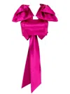 Tia Dorraine Women's Hopeless Romantic Self-tie Satin Crop Top - Pink In Pink