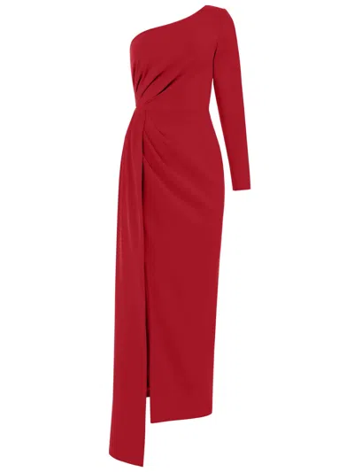 Tia Dorraine Women's Iconic Glamour Draped Long Dress, Red