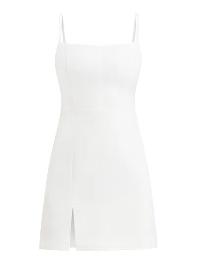 Tia Dorraine Women's Into You Fitted Mini Dress Pearl White