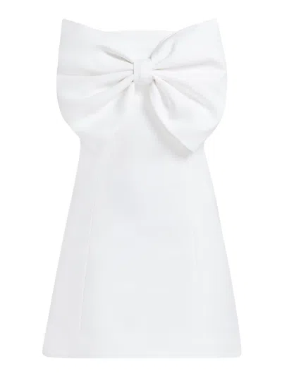 Tia Dorraine Women's Love Affair Statement Bow Mini Dress White