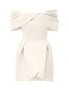 Tia Dorraine Women's Love In Bloom Off-shoulder Mini Dress - Pearl White In White
