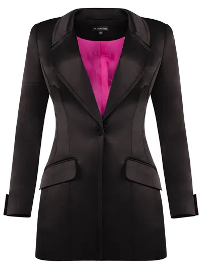 Tia Dorraine Women's Midnight Sky Hourglass Blazer Black