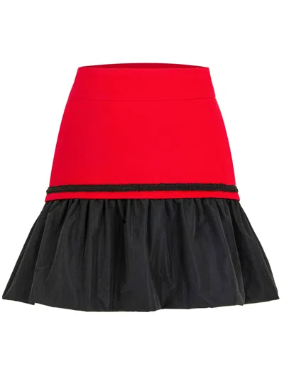 Tia Dorraine Women's Modern Power Red Mini Skirt
