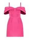 Tia Dorraine Women's Pink / Purple Belle Of The Ball Mini Dress, Hot Pink
