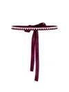 Tia Dorraine Women's Pink / Purple Crystal-embellished Belt - Dark Purple